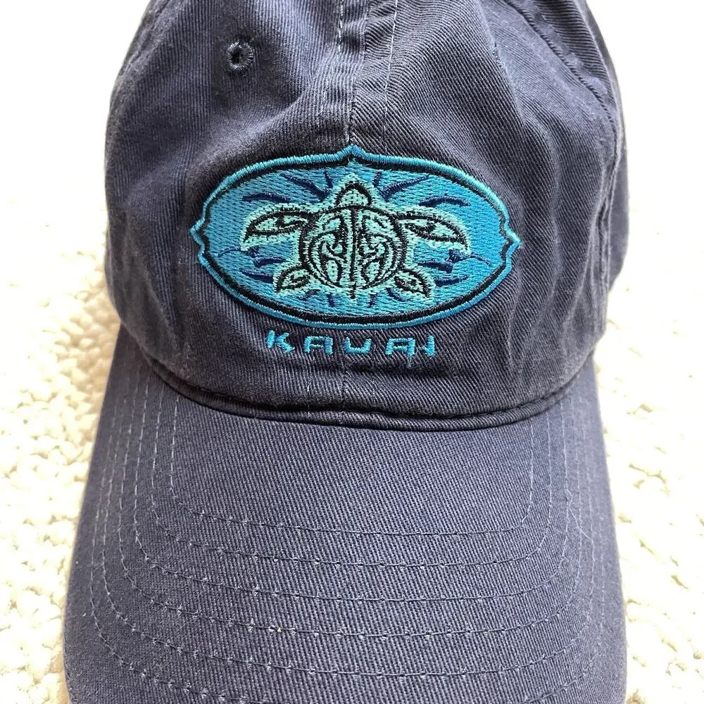 Crazy Shirts Hawaii Hat Cap Strapback Blue Kauai Beach Island Surf Boys Youth